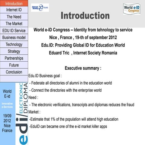 Electronic ID for Education Internet Society Eduard Tric.Vfinal