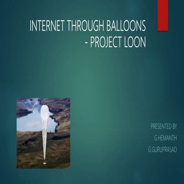 Internet Through Balloons