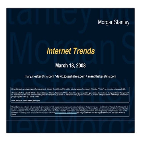 Morgan Stanely Report on Internet Trends031808