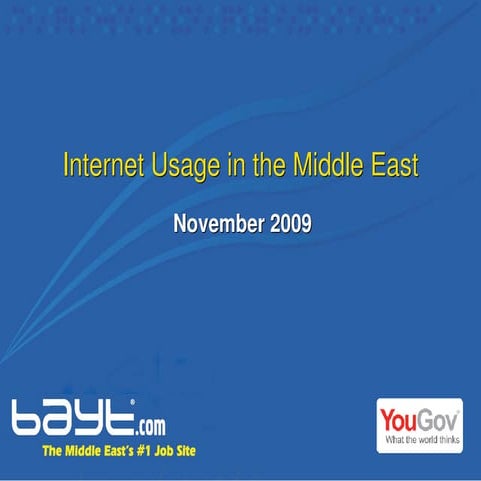 Internet Usage in the Middle East (English): November 2009