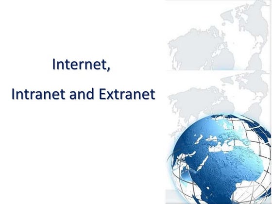 Intranet And Extranet | PPT
