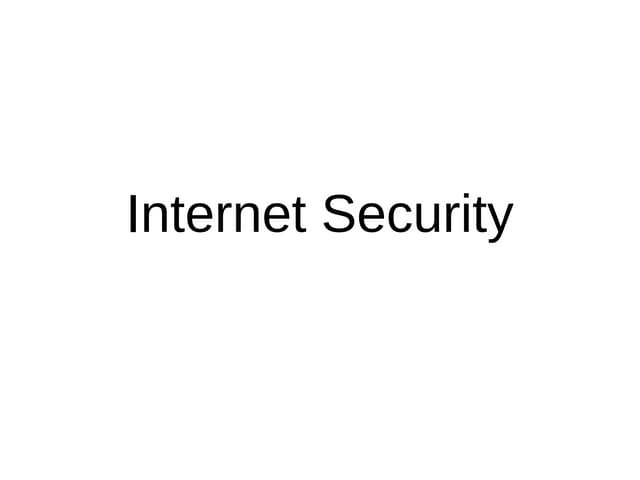 Internet Security