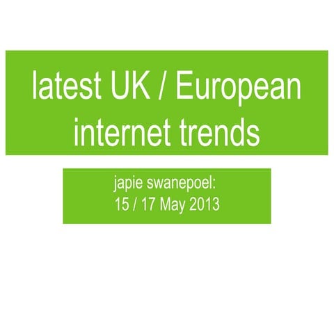 Internet world2013 feedback