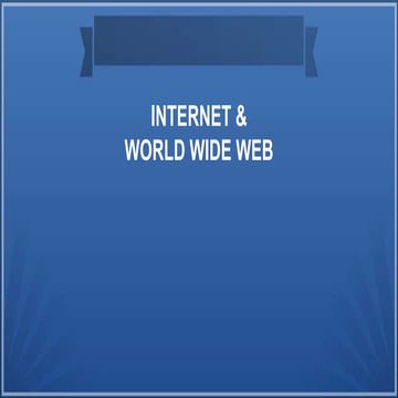 Internet &amp; www