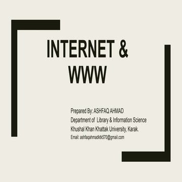 Internet & WWW