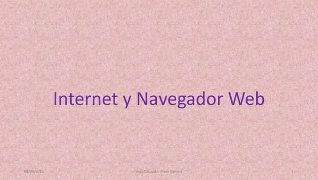 Internet y navegador web