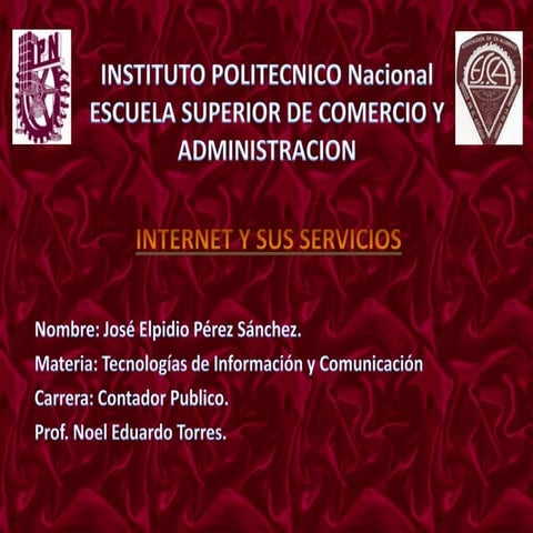 Presentacion Power Point Internet | PPT
