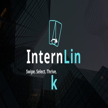 Intern Link Business Idea ppt. Hiring made easy with AI
