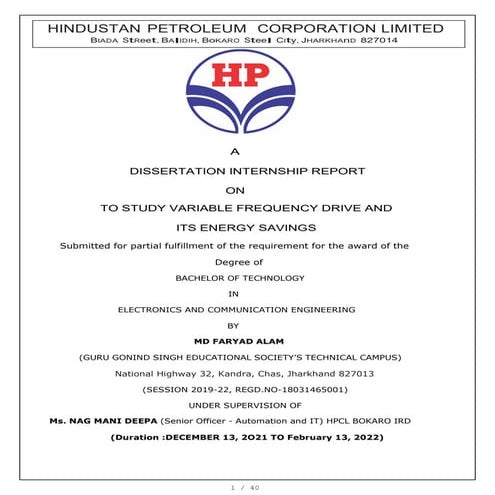 variable frequency drive and its energy saving by MD FARYAD ALAM