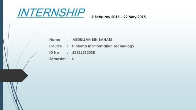Internship Presentation