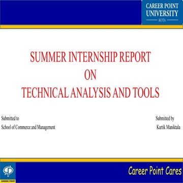 Internship project at LKP Securities