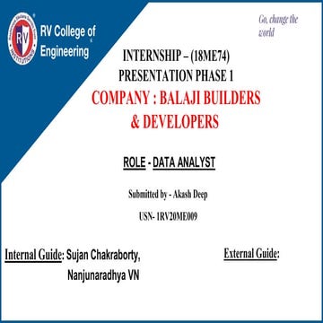 INTERNSHIP in the field of Data analysis | PPTX