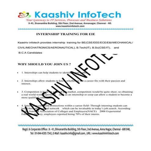 Internship in-chennai-for-eie-in-ccna