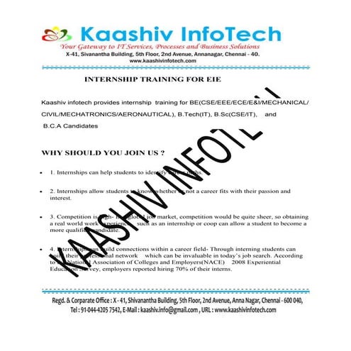 Internship in-chennai-for-eie-in-embedded system