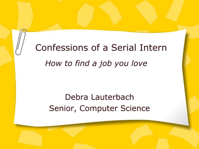 Internship Presentation