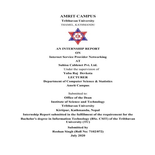  Internship report-csit-isp_networking
