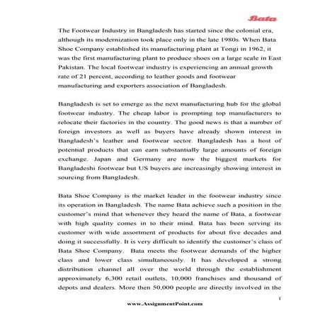 Internship report-on-marketing-mix-of-Bata-shoe-company- Main part.