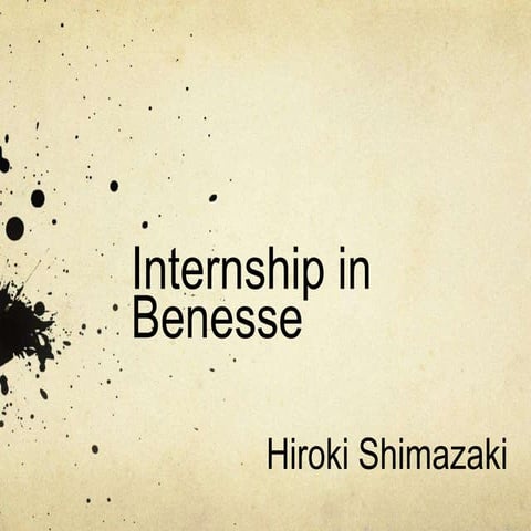 Internship 5-10min
