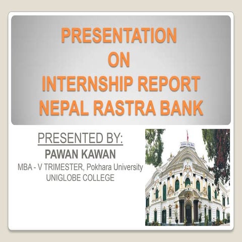 Internship at nepal rastra bank ( nrb )