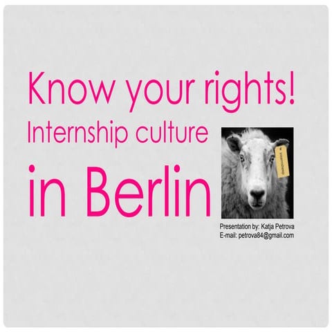 Internship Culture in Berlin
