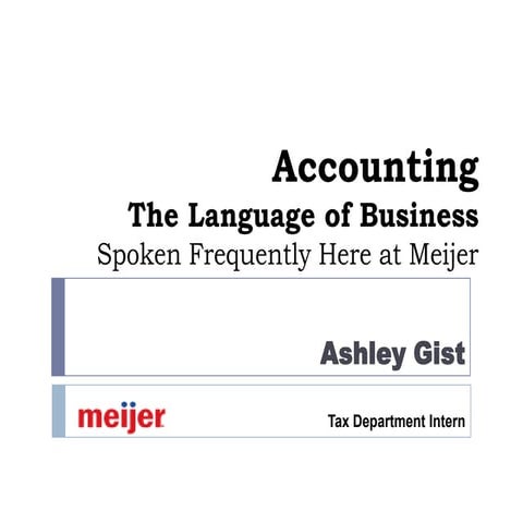Meijer Corporate Tax Intern Final Presentation