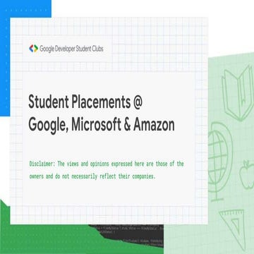 Student placements at Amazon, Microsoft and Google - a round-table talk