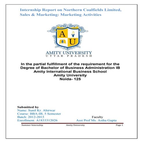 Northern Coalfields Limited NCL