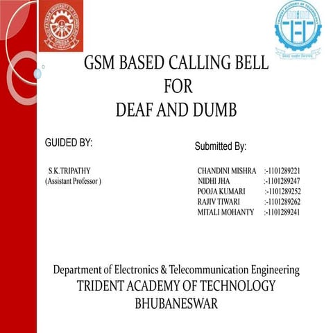 Digital Bell System Project With Animation | PPTX