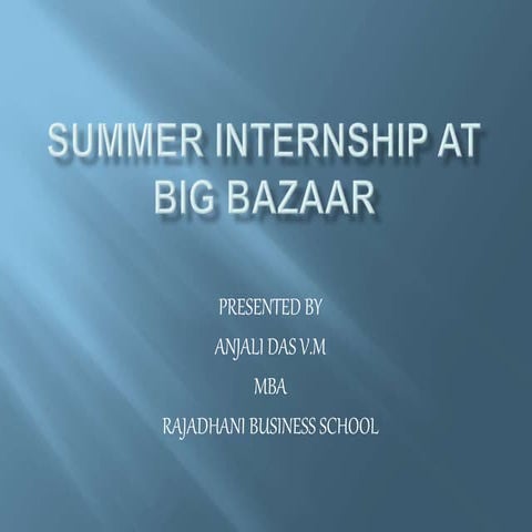 Internship presentation