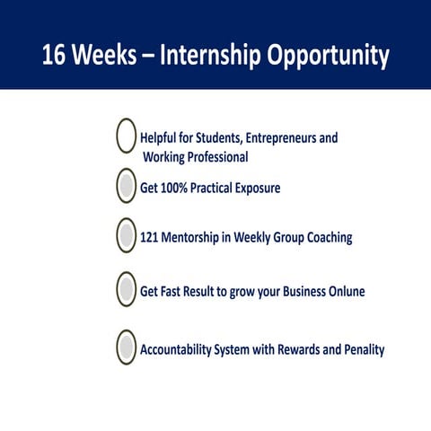 Internship programme