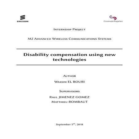 Internship project - Disability compensation using new technologies