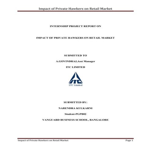ITC Summer Internship | DOCX