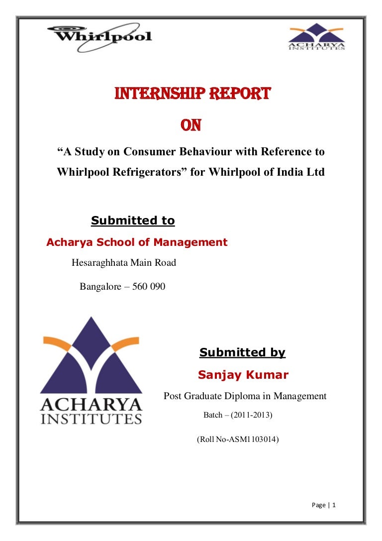 Internship report