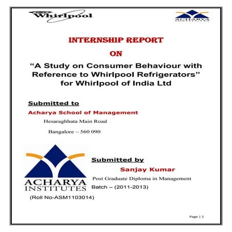 Internship report
