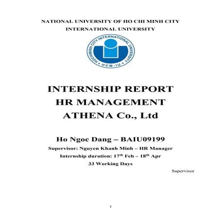 Internship Report
