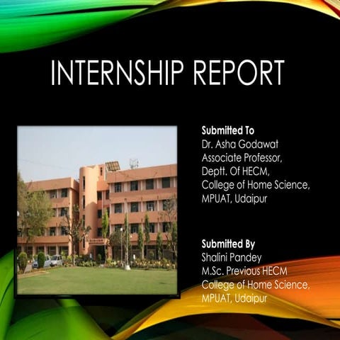 Internship report