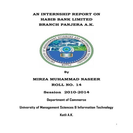 Internship report