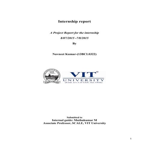 Internship report 2015 (1)