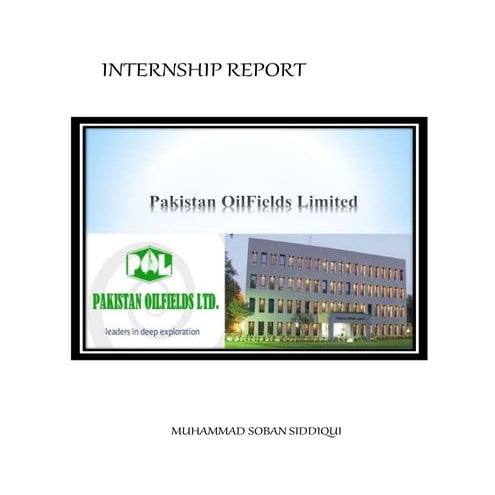 Internship report on Pakistan Oilfields Limited (POL)