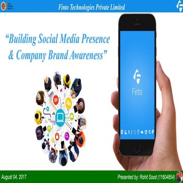 Internship Report Presentation On Digital Marketing