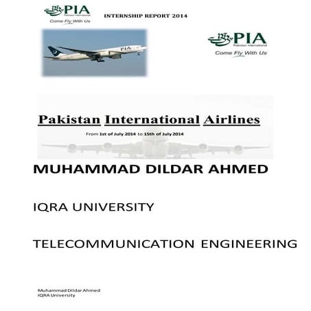 PIA internship report