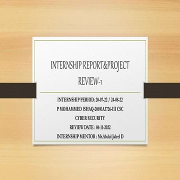 INTERNSHIPREVIEW-ISHAQ (1) [Recovered].pptx