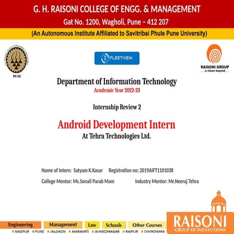 Internship review 2 Android development intern.pptx