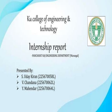 Internship Work On Flexible Pavements Pptx