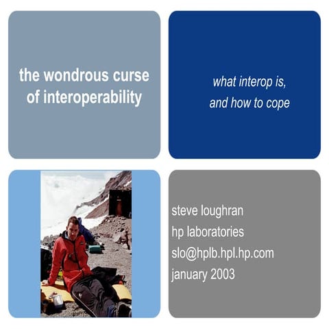 The Wondrous Curse of Interoperability