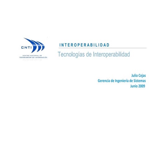 Interoperabilidad SOA ESB BRE CEP y BPM