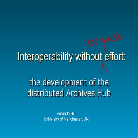 Interoperability Without Effort