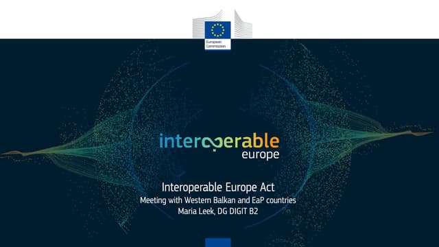 Interoperability academy 2024 - Day 1 - Interoperable Europe Act_meeting WB a...