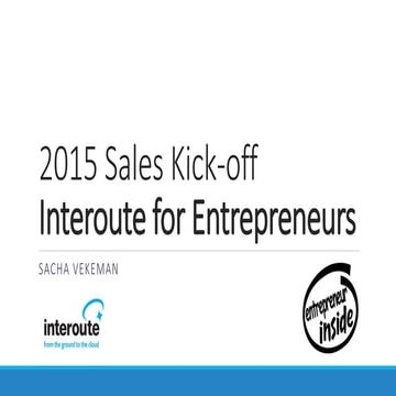 Keynote Sales Kickoff Interoute