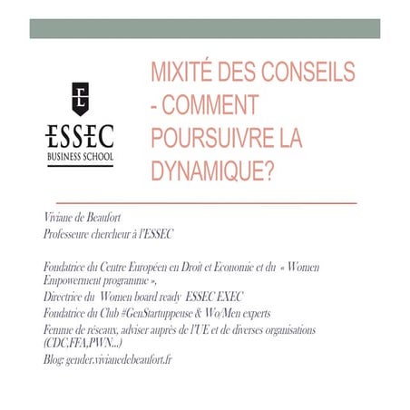 Premières Interpellations sur la Mixité des conseils - Tunis 2020  
